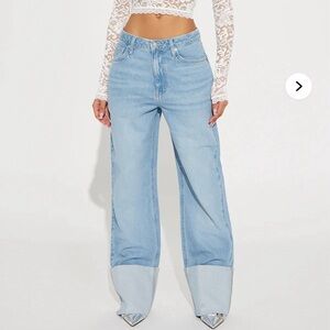 Fashion Nova Light Blue Denim Jeans